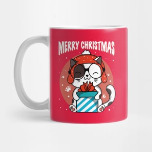 Merry Christmas Cat Gift Mug